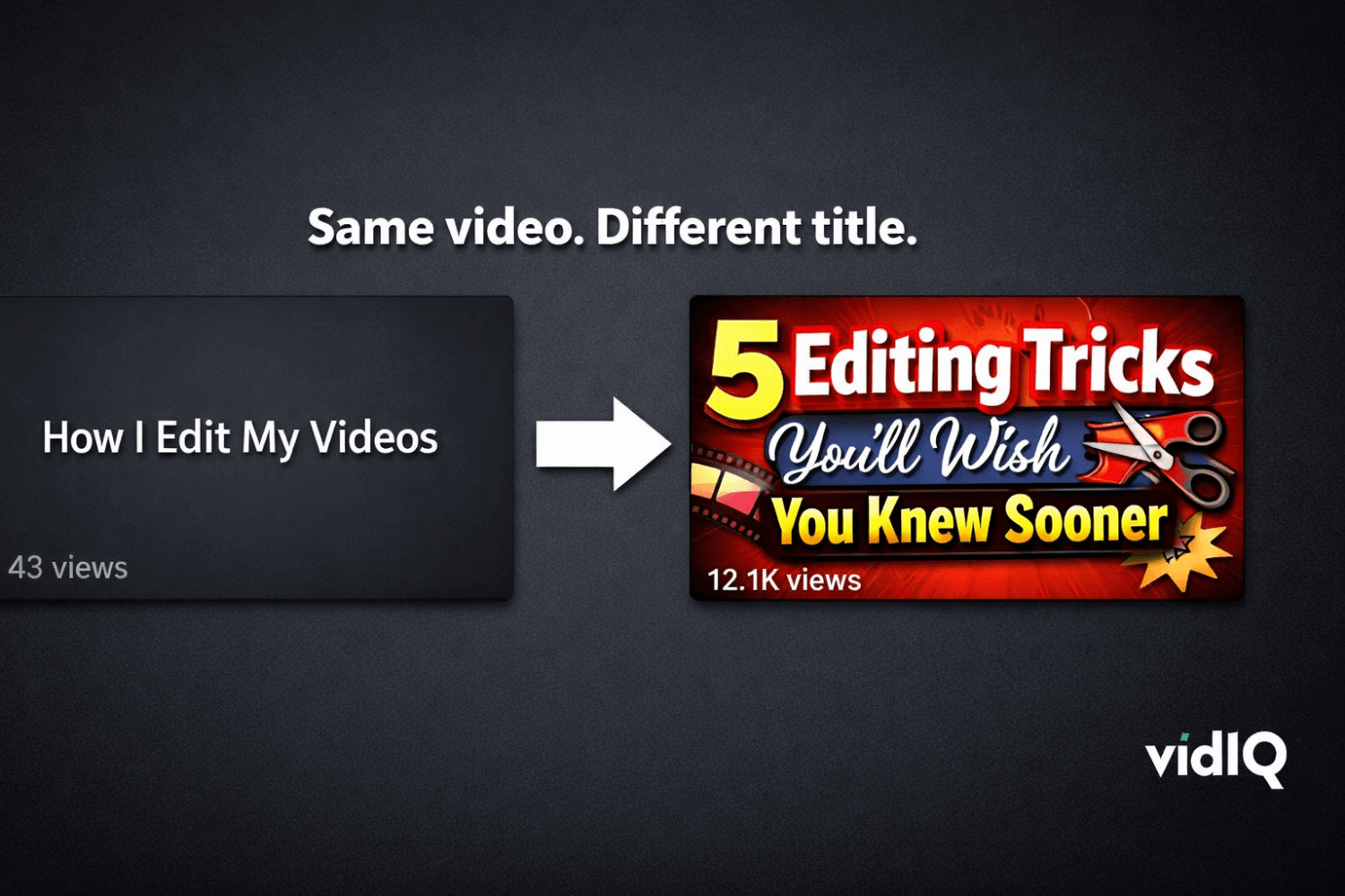 📈 クリック数が少ない？vidIQ は、問題点とその迅速な修正方法を示しています。