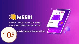Meeri Push Notifications Discount Coupon Code