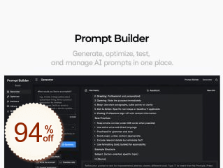 Prompt Builder Discount Coupon Code