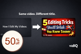 vidIQ Discount Coupon Code