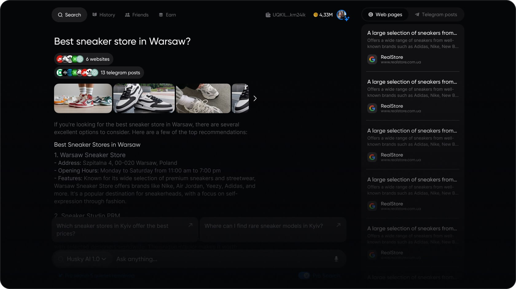 AI Chat Screenshot