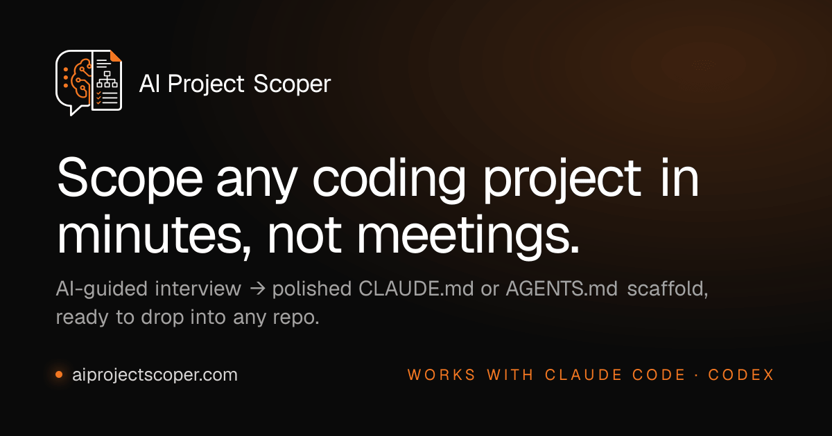 AI Project Scoper Screenshot