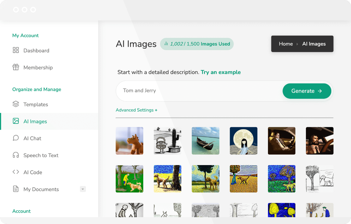 AIWriter.fi Screenshot