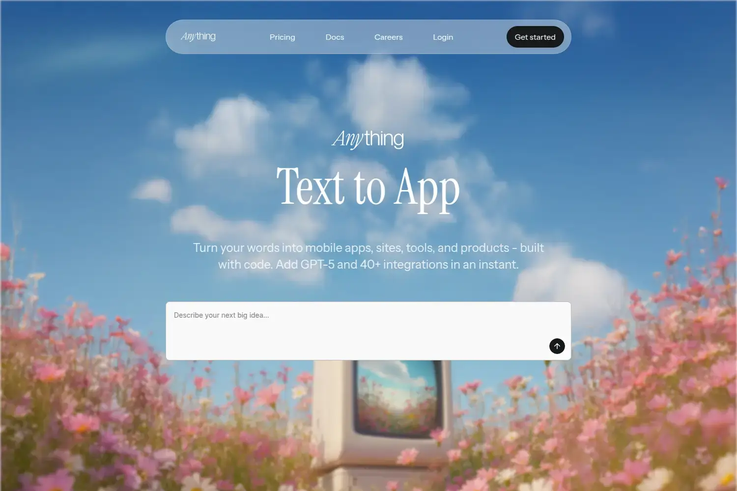 Anything AI app builder Screenshot