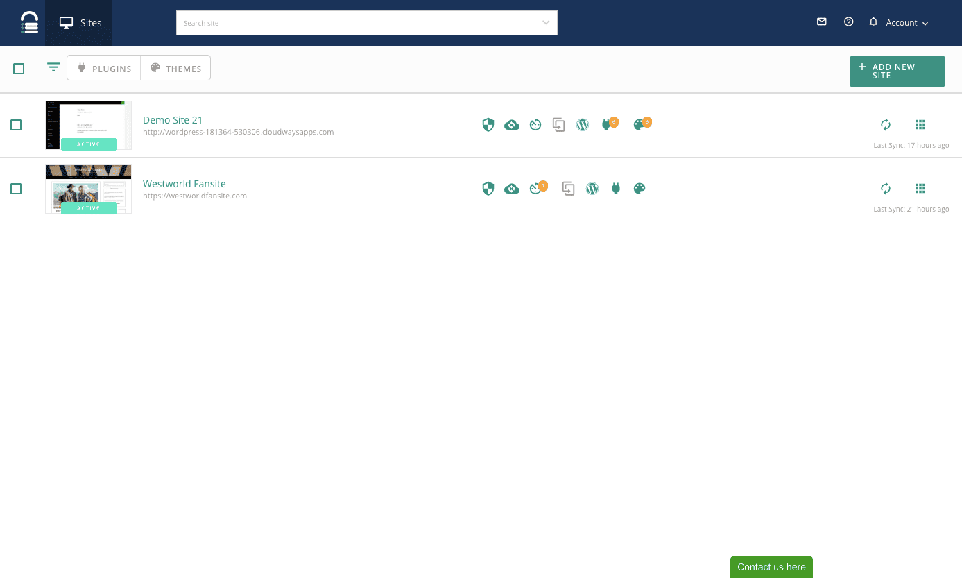 BlogVault Screenshot
