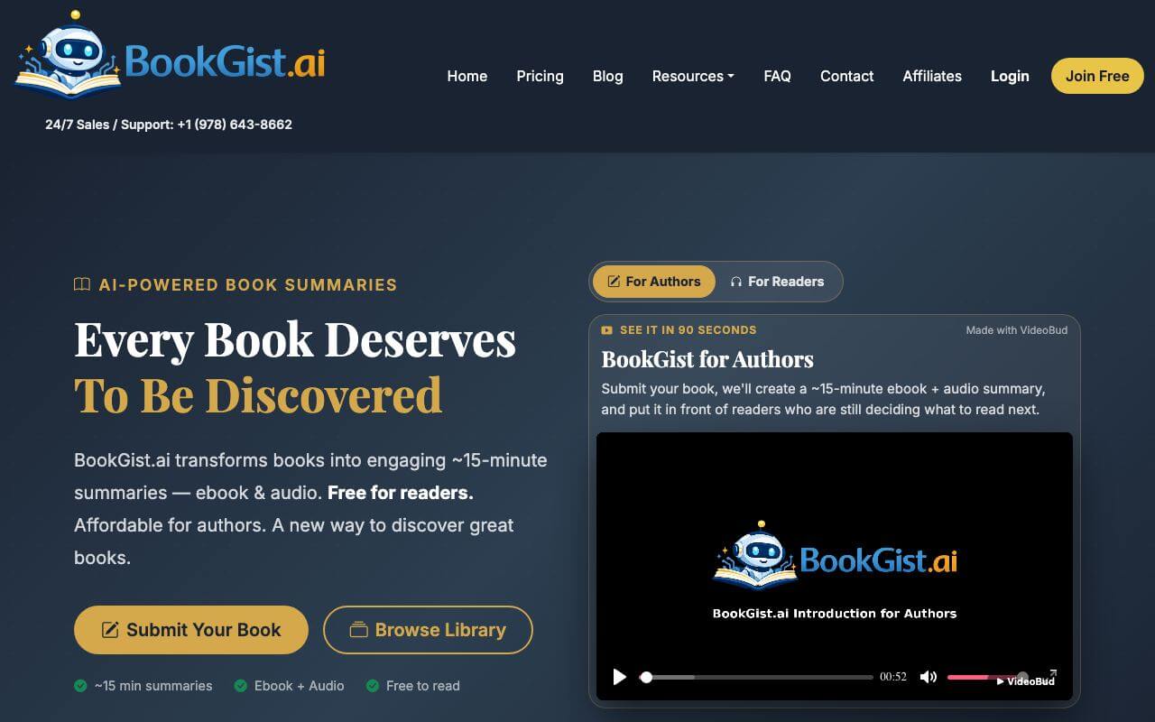 BookGist.ai Screenshot