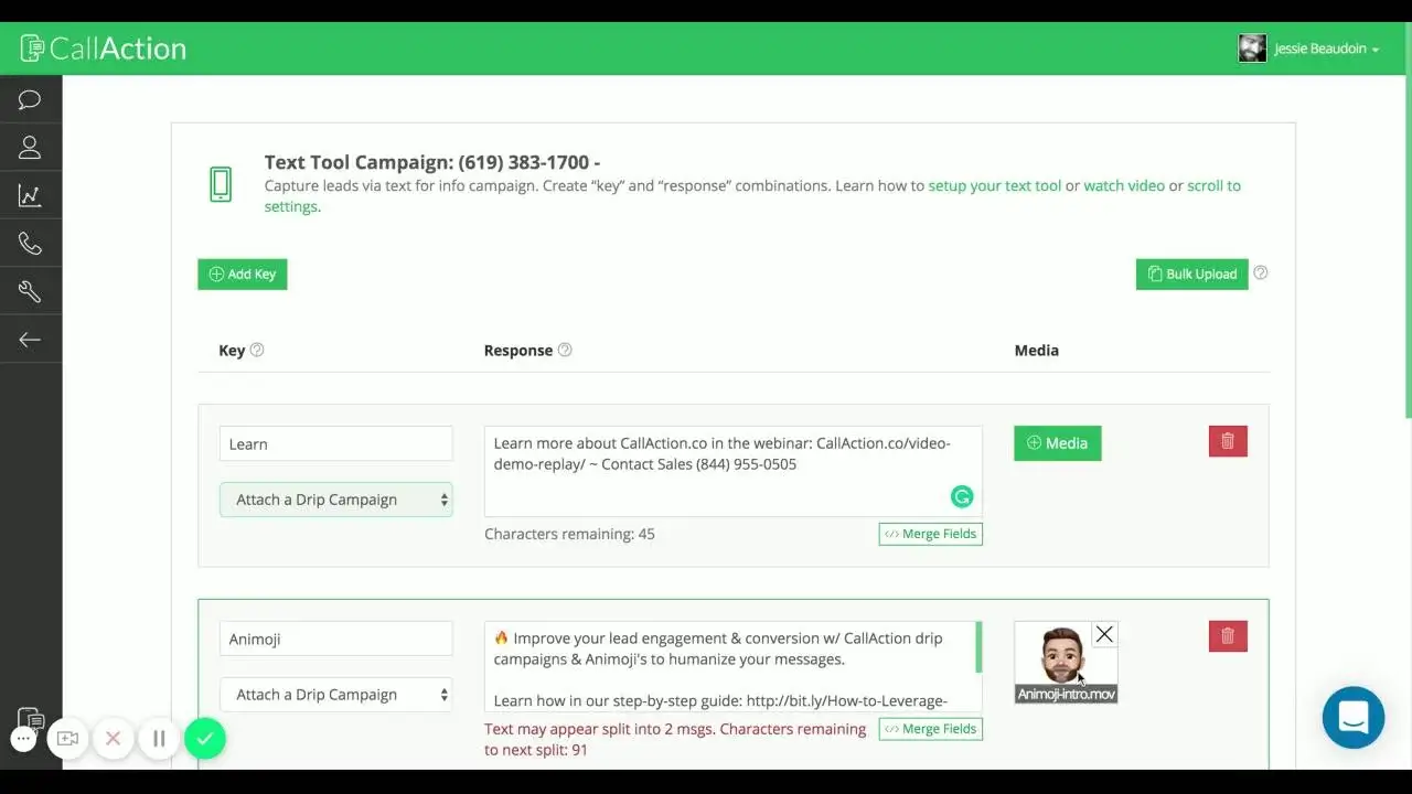 CallAction Screenshot