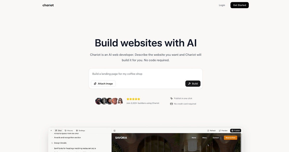 Chariot AI Screenshot