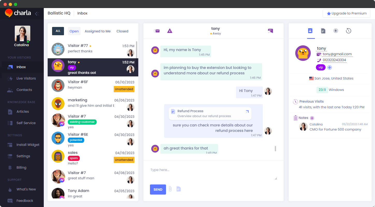 Charla Screenshot