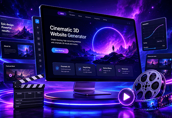 Cinematic Sites AI Screenshot