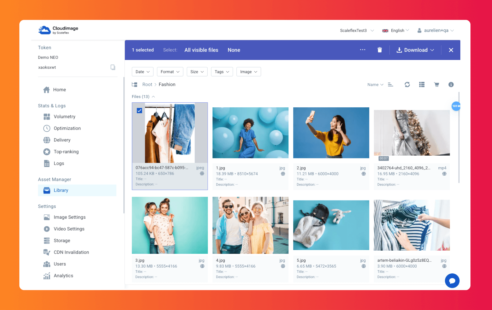 Cloudimage Screenshot