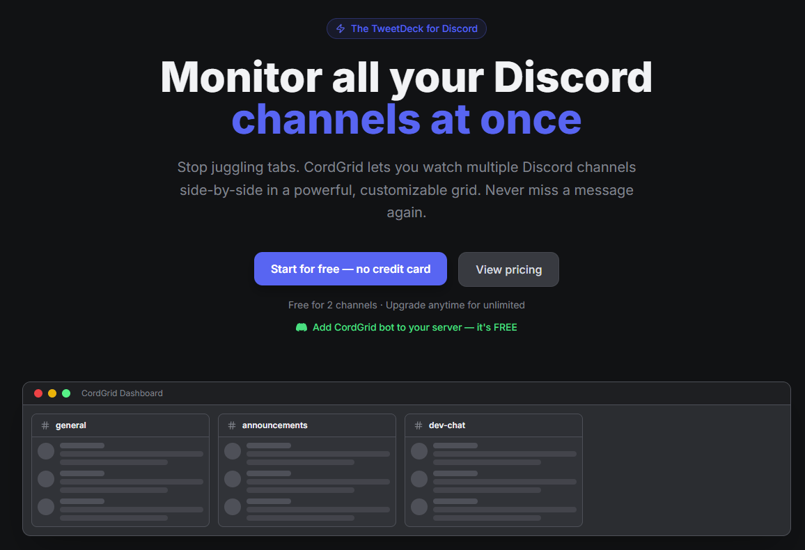 CordGrid Screenshot