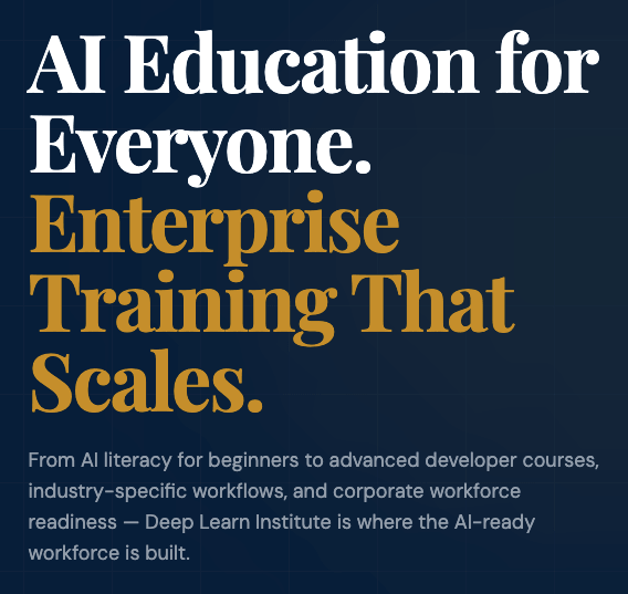 Deep Learn Institute Screenshot