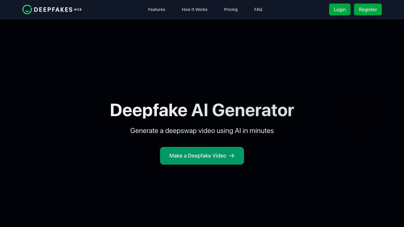 Deepfakes Web Screenshot