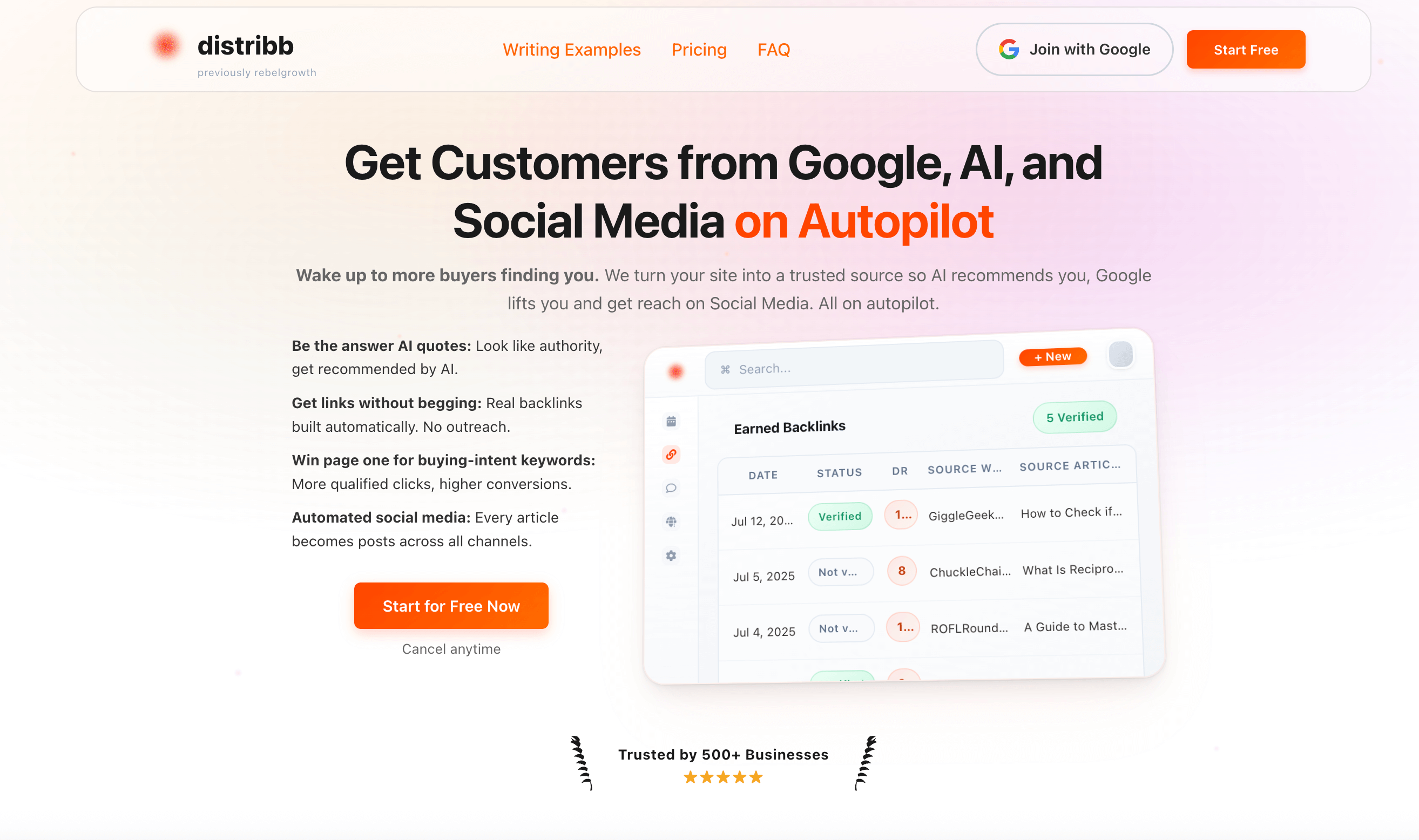 Distribb.io Screenshot