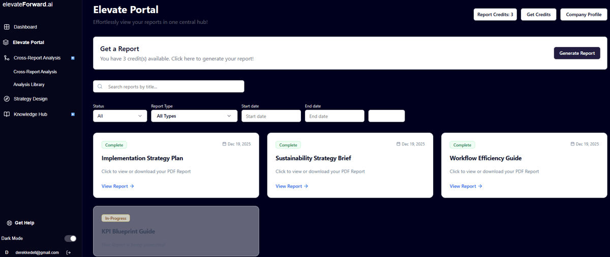 ElevateForward.ai Screenshot