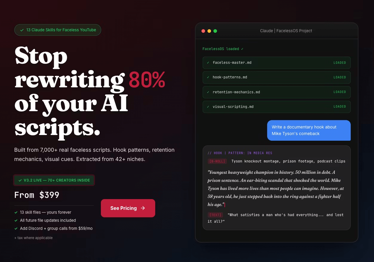 FacelessOS Screenshot