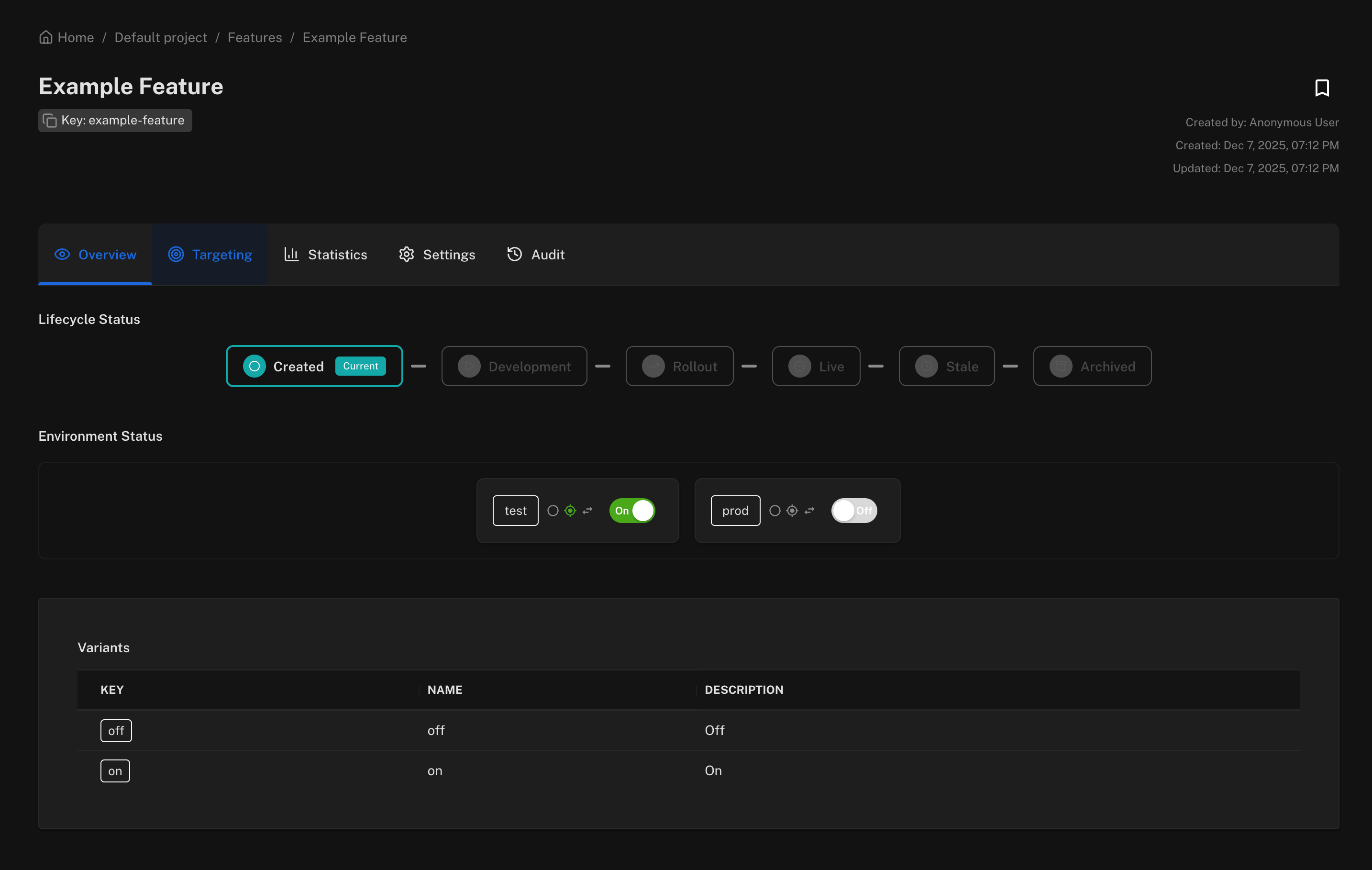 Featureflow Screenshot