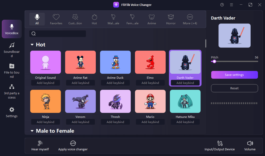 FliFlik Voice Changer Screenshot