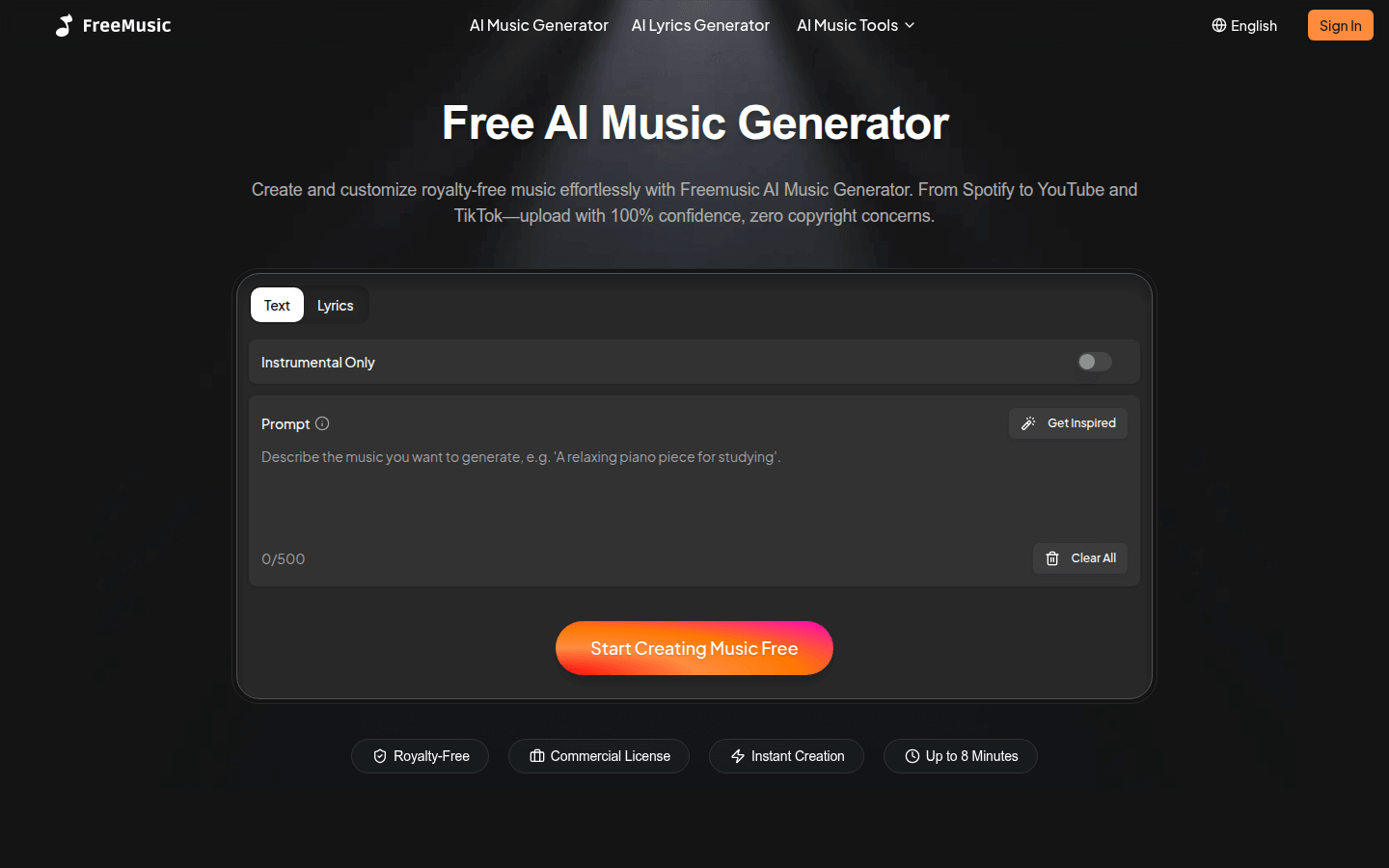 FreeMusic AI Discount Coupon Code