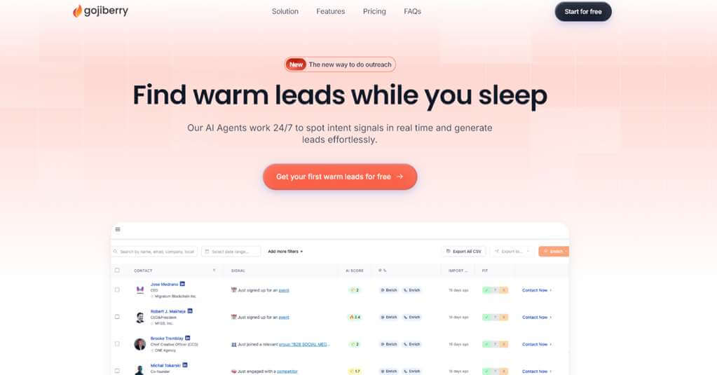 Gojiberry AI Screenshot