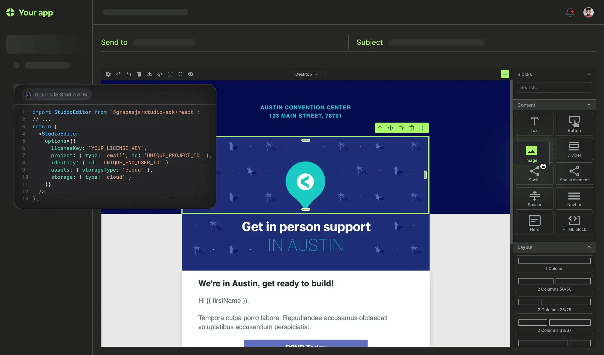 GrapesJS Screenshot