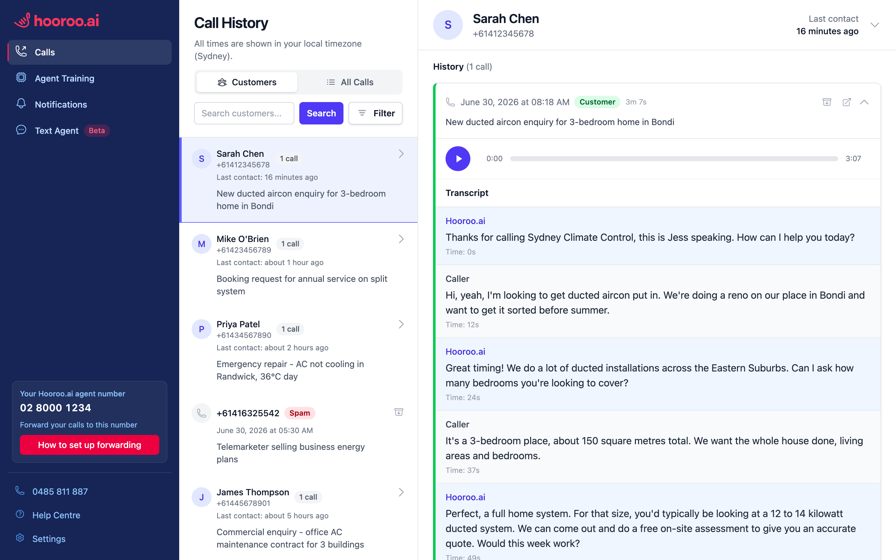 Hooroo AI Screenshot