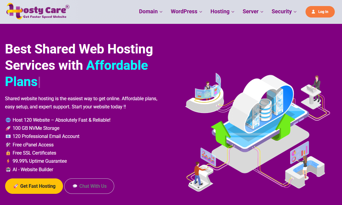 HostyCare Screenshot