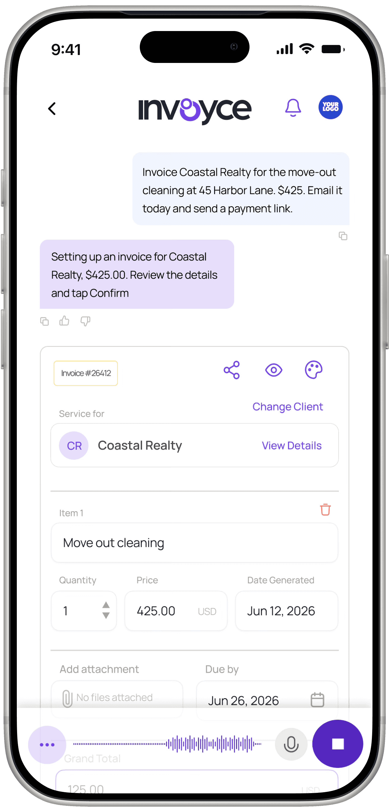 Invoyce Screenshot