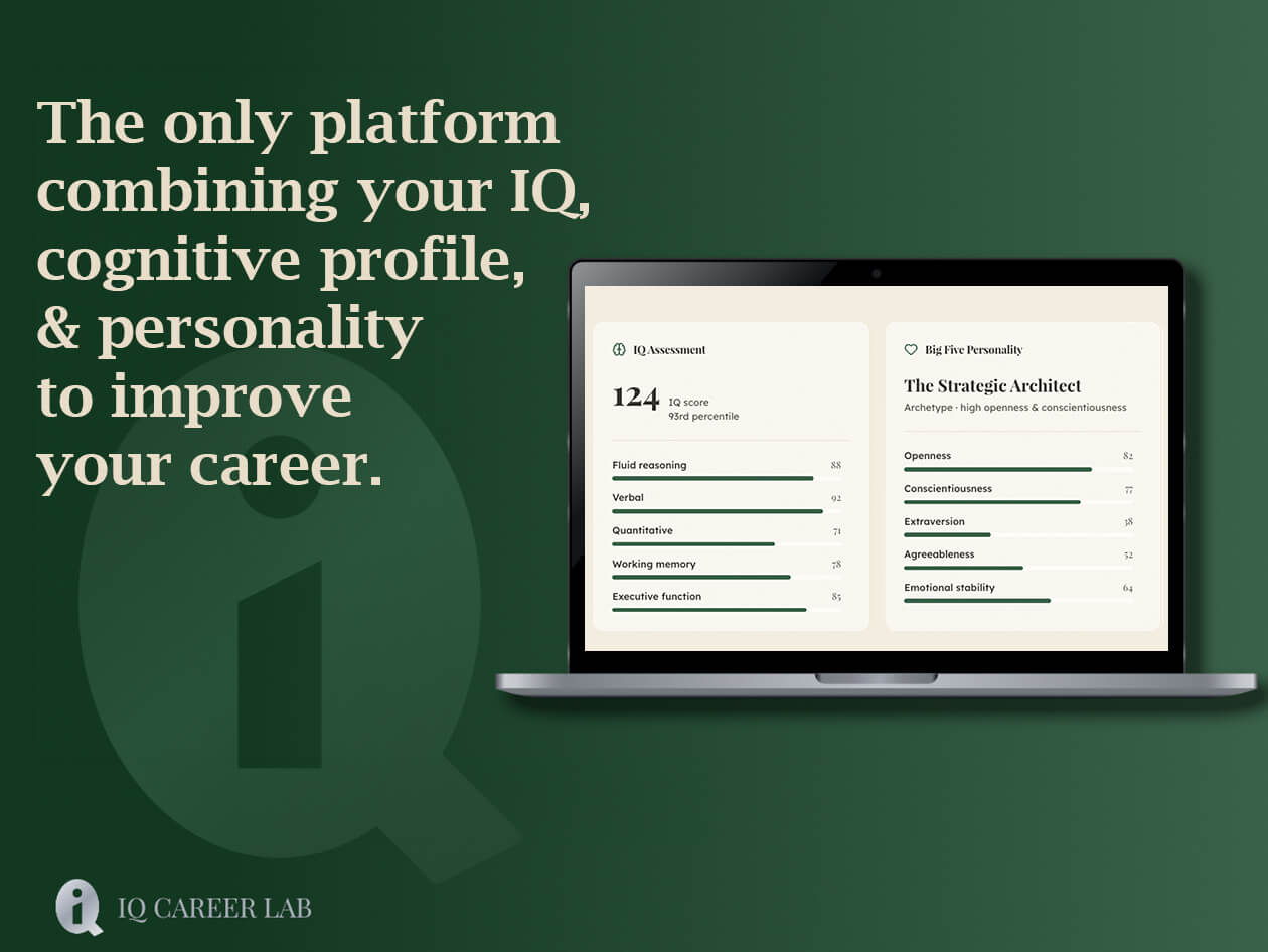 IQ Career Lab Screenshot