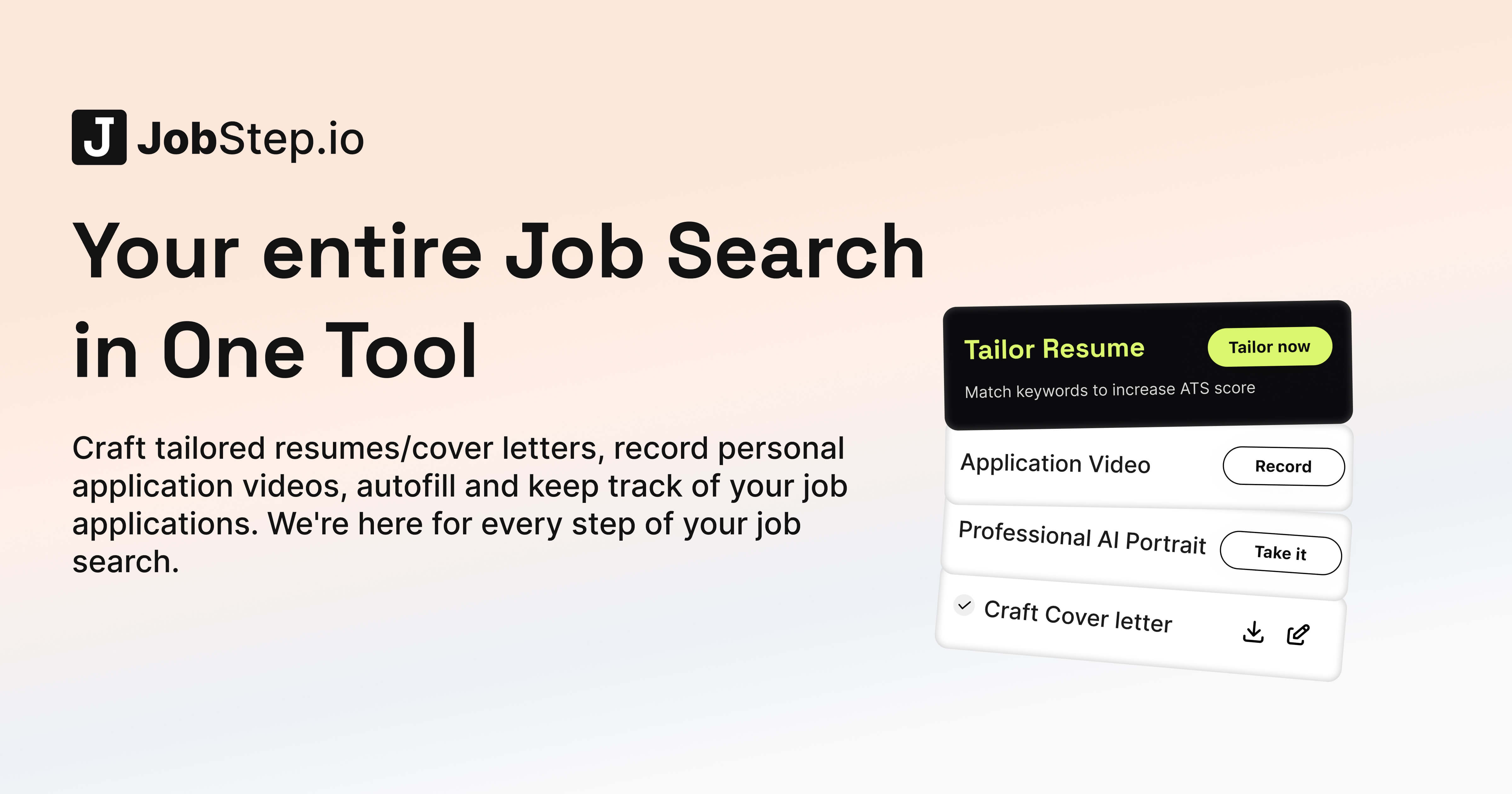 JobStep.io Screenshot