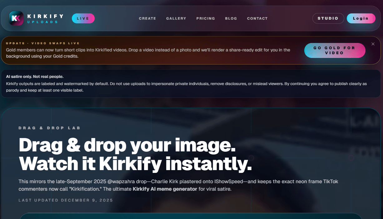 Kirkify AI Screenshot