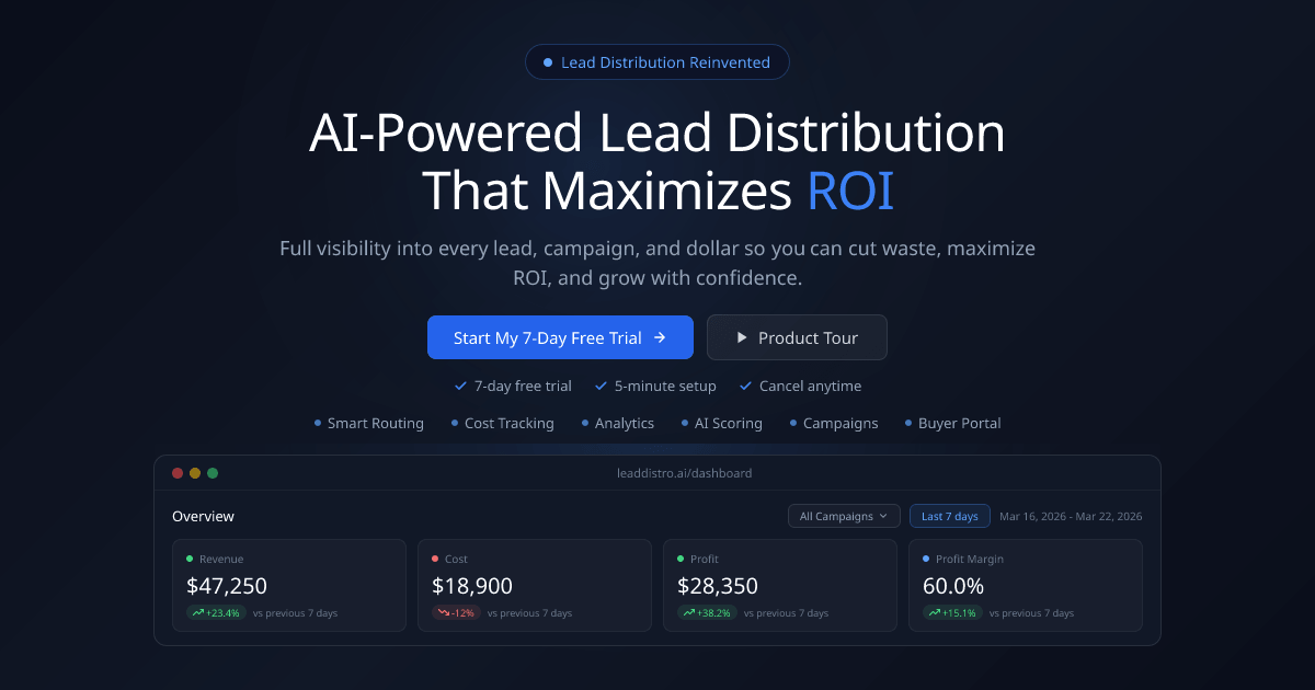 Lead Distro AI Screenshot