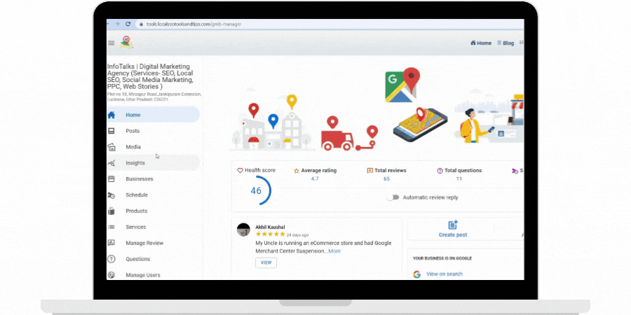 Local seo tools and tips Screenshot