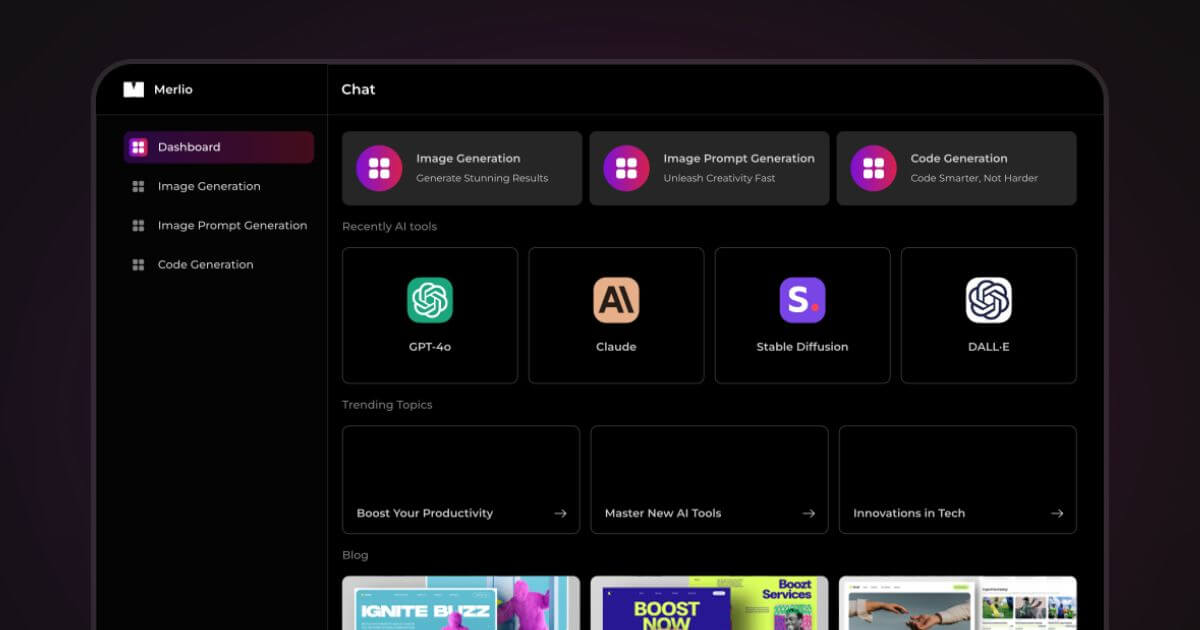 Merlio AI Screenshot