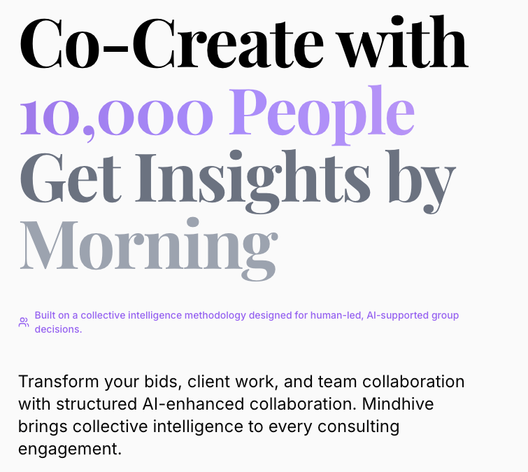 Mindhive.ai Screenshot