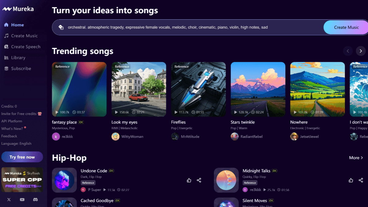Mureka Screenshot