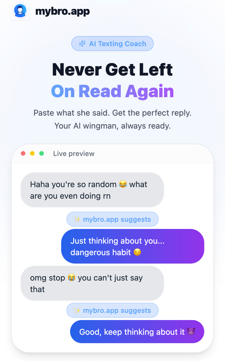 mybro.app Screenshot