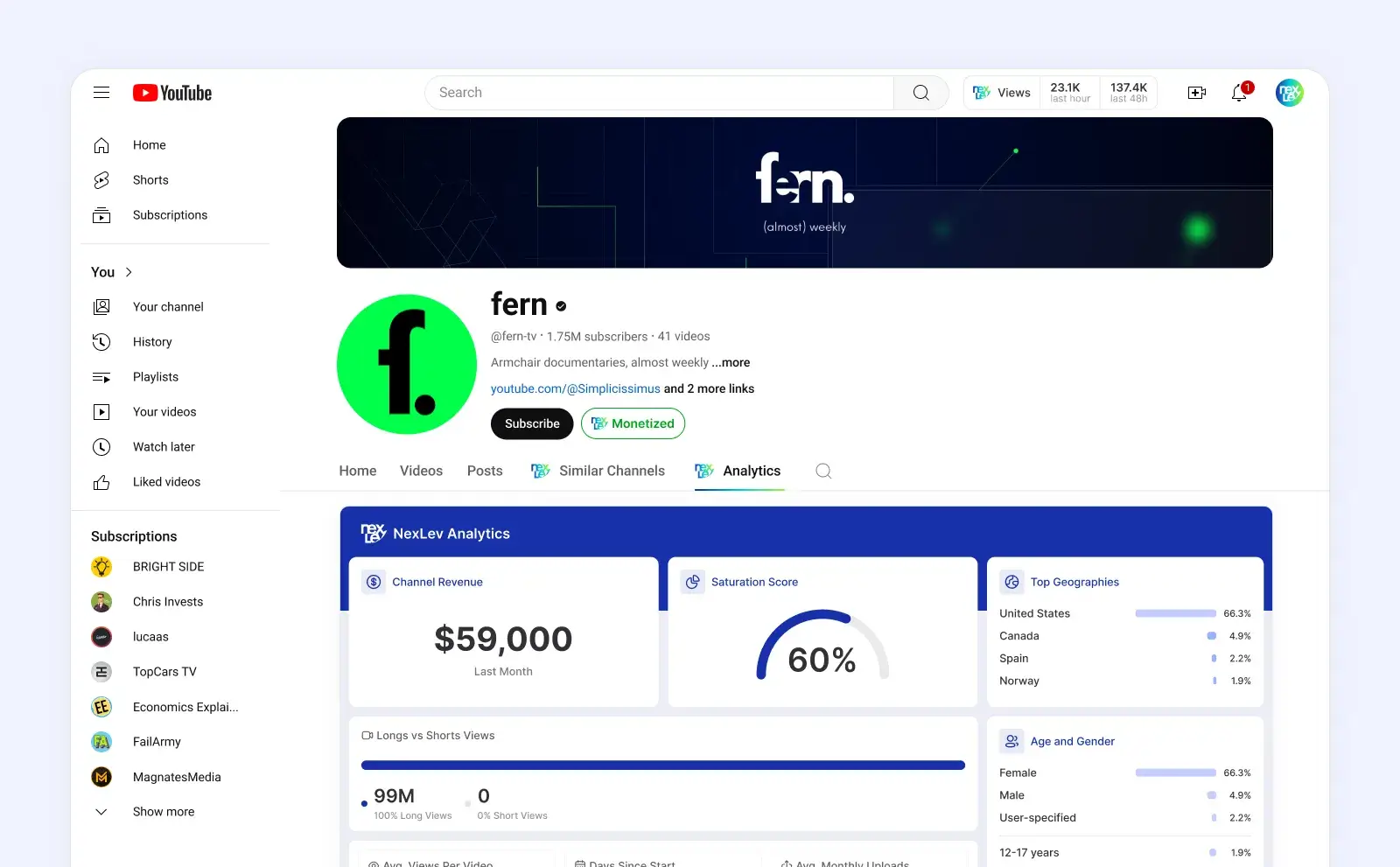 NexLev Screenshot