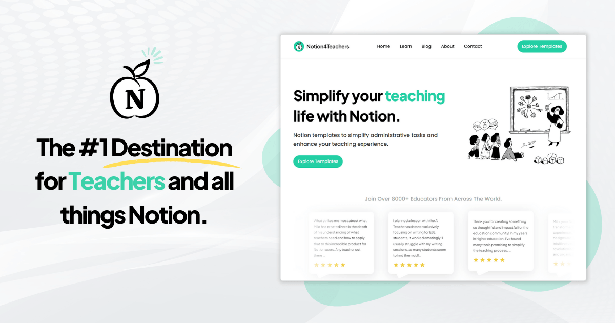 Notion4Teachers Screenshot