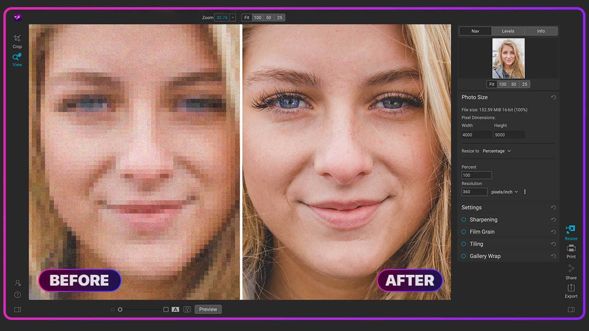 ON1 Resize AI Screenshot
