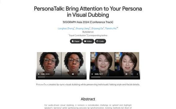 PersonaTalk Screenshot