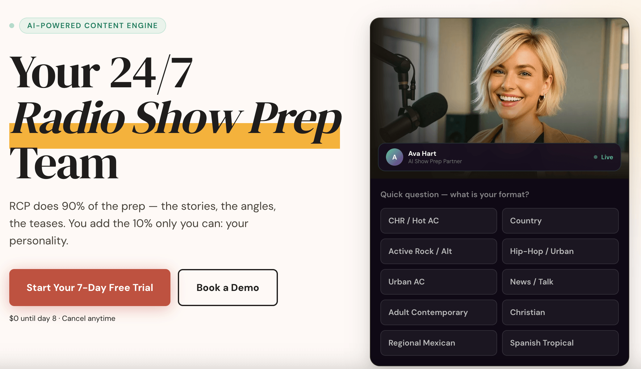 Radio Content Pro Screenshot