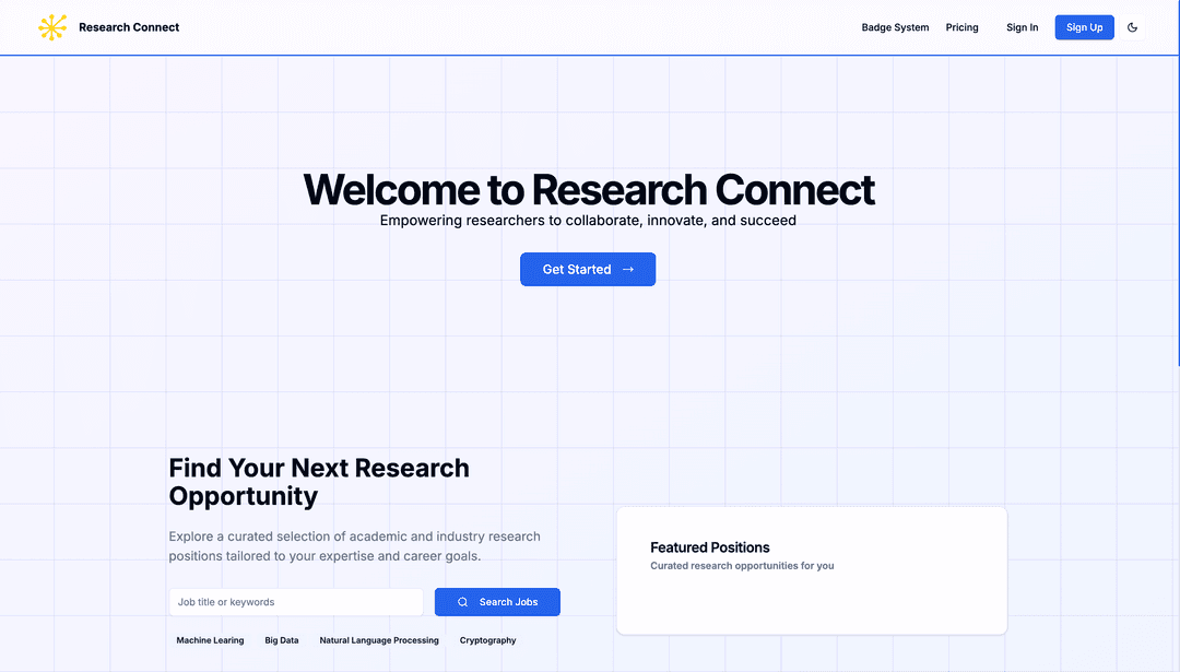 Research Commons Screenshot