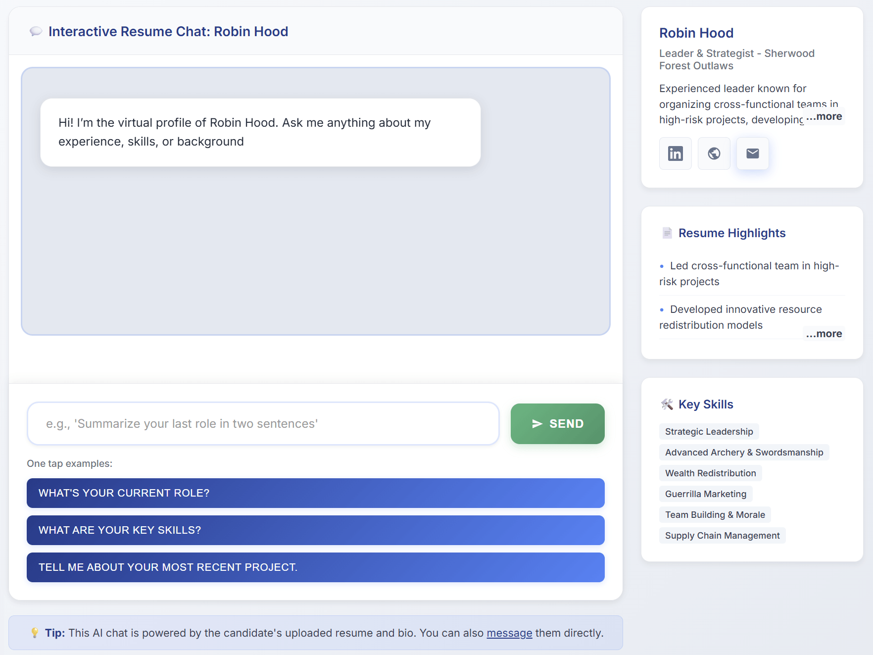ResuTalk Screenshot
