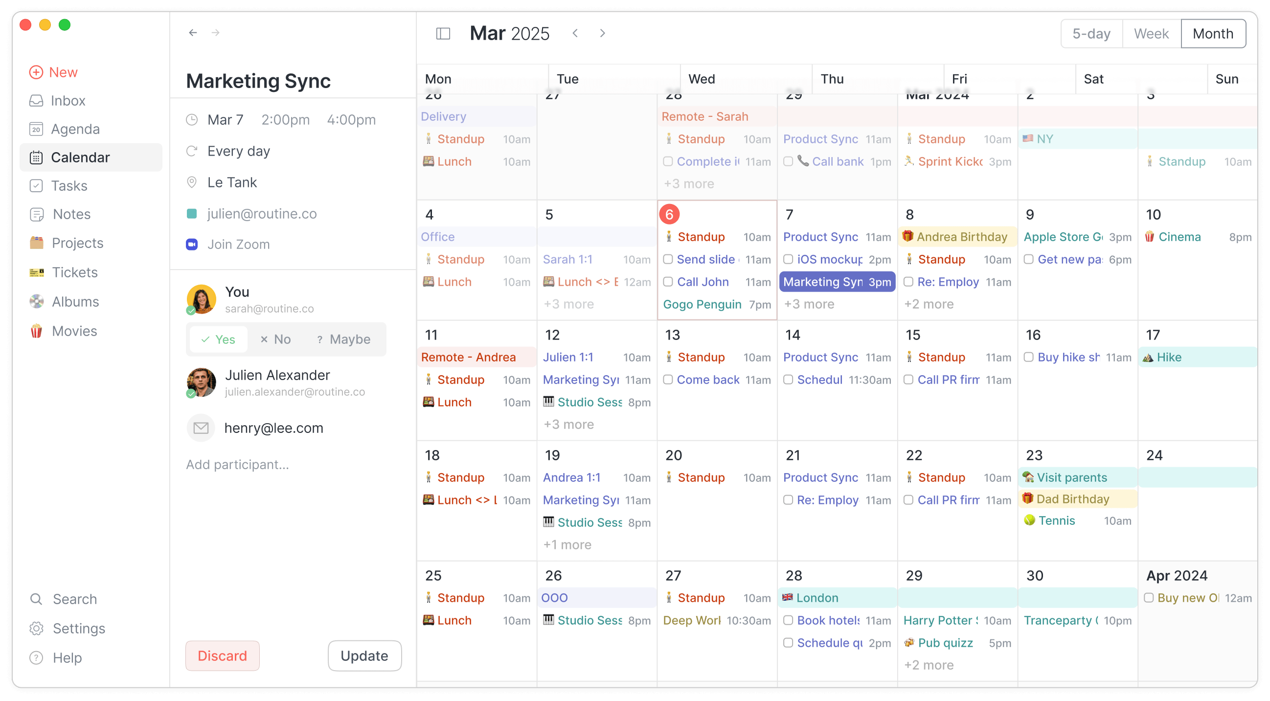 Routine.co Screenshot