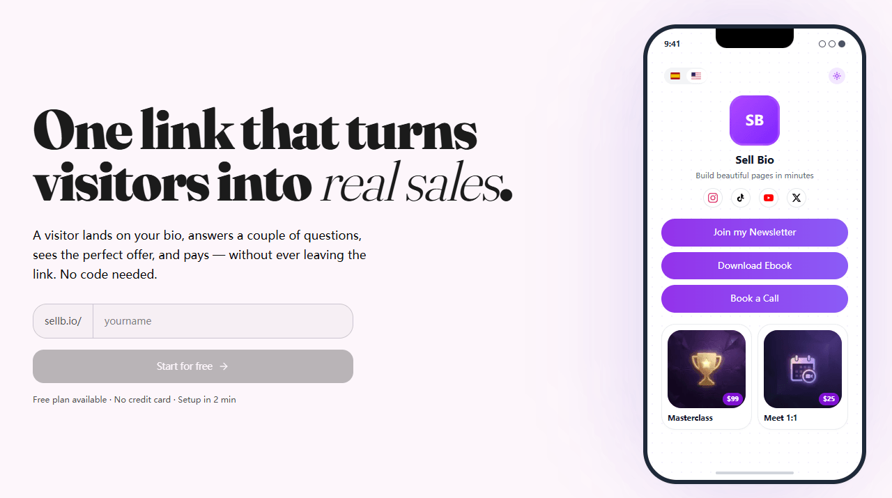 Sell Bio Screenshot