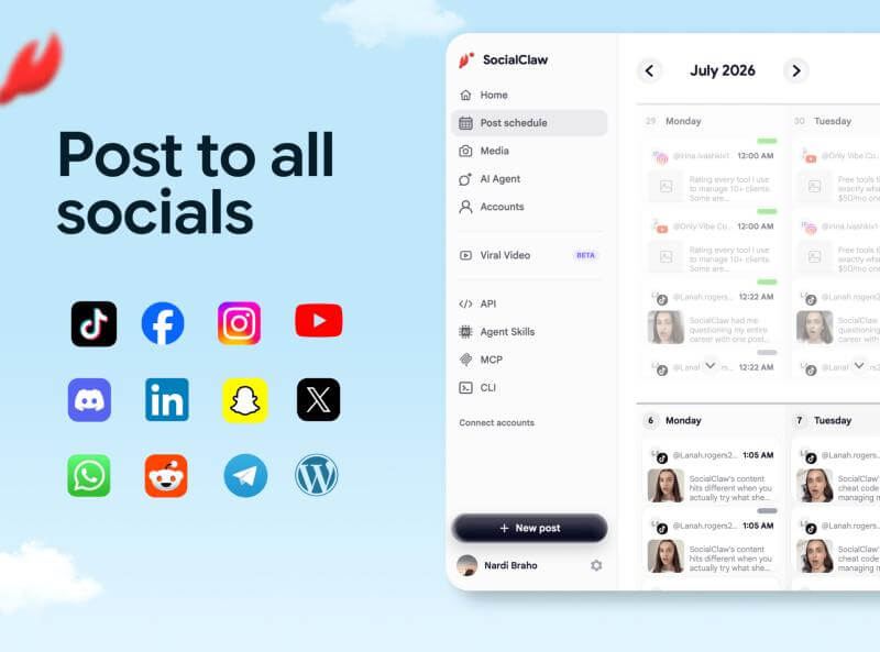 SocialClaw Screenshot