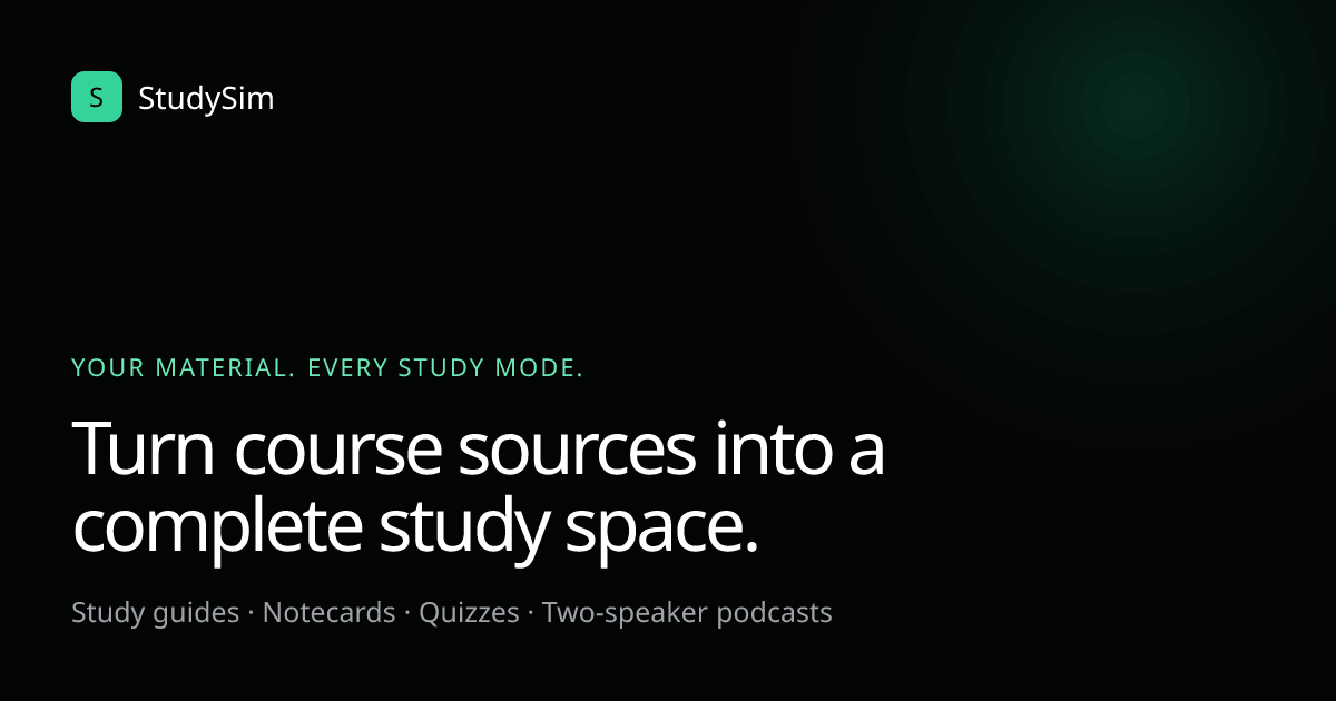 StudySim Screenshot
