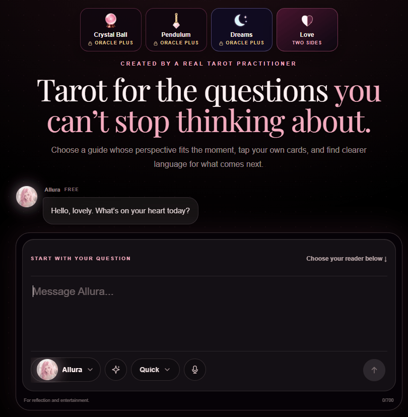 Tarotmantic Screenshot